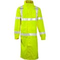 Tingley Rubber Tingley® C24122 Icon„¢ Hooded Coat, Fluorescent Yellow/Green, 48", 2XL C24122.2X